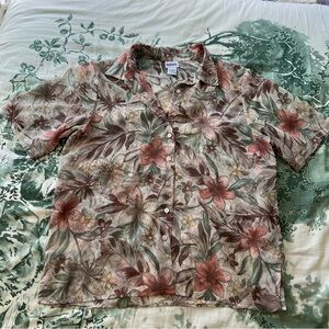 BonWorth Floral Button Down